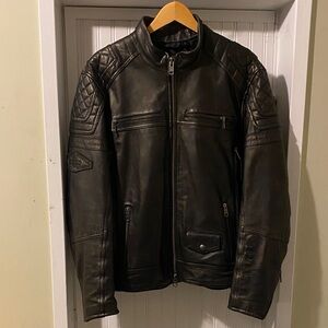 Harley-Davidson Men's Black Leather Jacket Size Large Excellent quality